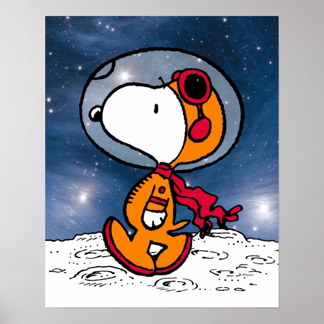Poster ESPAÇO | Astronauta do Snoopy (Frente)