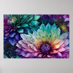 Poster Espaço Colorido Dahlia Flor