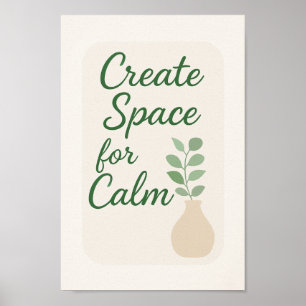 Poster Espaço crie para Calma