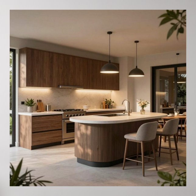 Poster Espaço Culinário Al Fresco Moderno (Frente)