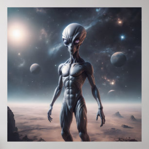 Poster Espaço de alienígena