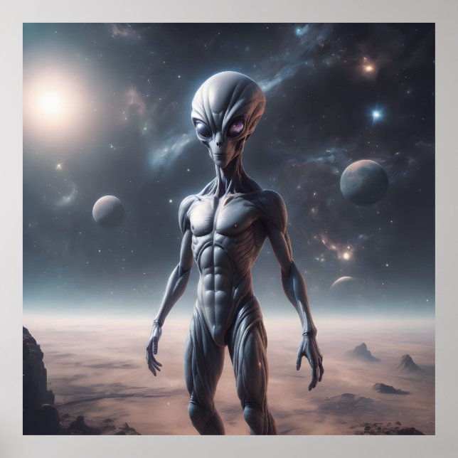 Poster Espaço de alienígena (Frente)