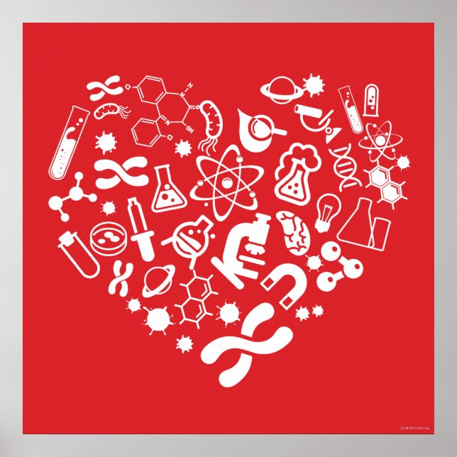 Poster Espaço E Ciência Coração (Frente)