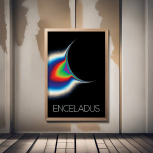Poster Espaço Exterior, Cosmos, Sistema Solar, Encélado D