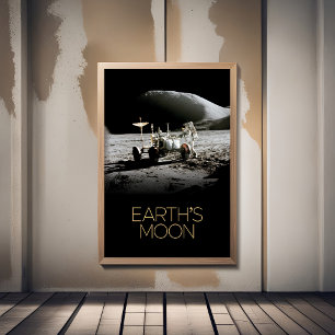 Poster Espaço Exterior, Galáxia, Sistema Solar, Lua da Te
