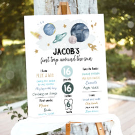 Poster Espaço Exterior Primeiro Aniversário Milestones As