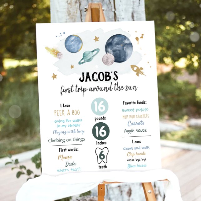 Poster Espaço Exterior Primeiro Aniversário Milestones As (Criador carregado)