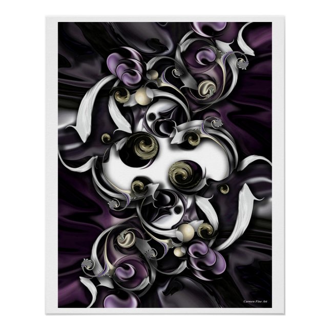 Pôster "Espaço Ou Expressão", Poster brilhante (Frente)