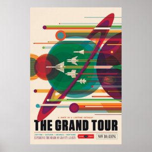 Poster Espaço Retroativo NASA Viagem 5