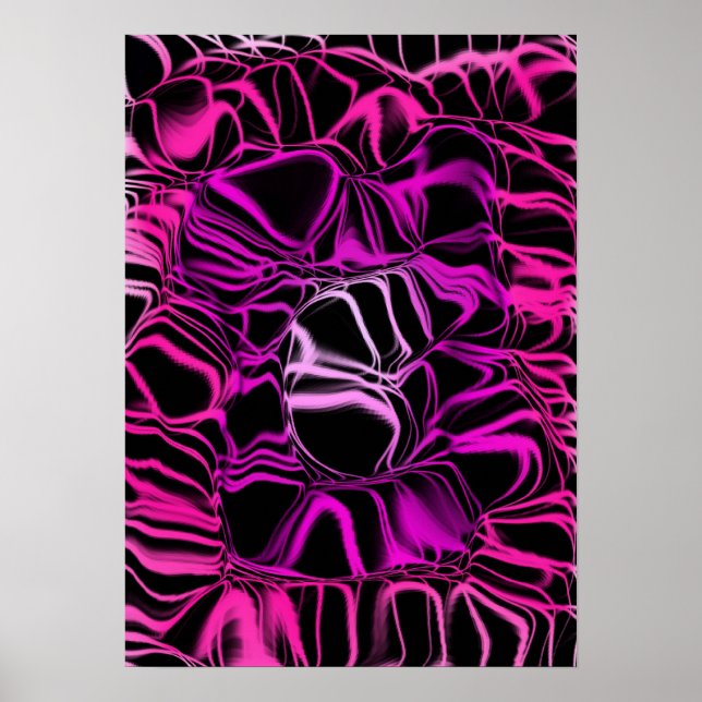 Poster Espaço Rosa Neon (Frente)