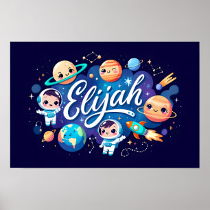 Poster Espaço Sonhos Arte de Parede Elijah