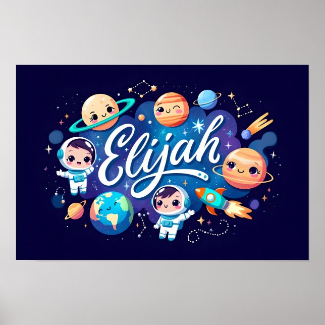 Poster Espaço Sonhos Arte de Parede Elijah (Frente)