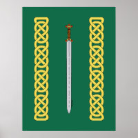 Espada Celta Antiga e Knotwork