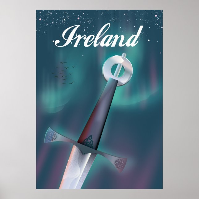 Poster espada celta irlandesa (Frente)