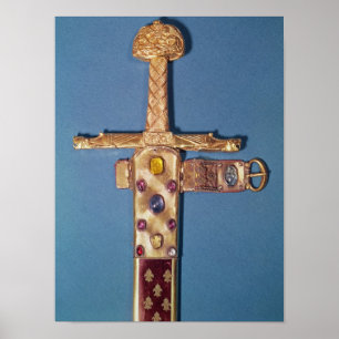 Pôster Espada da coroação dos reis de France