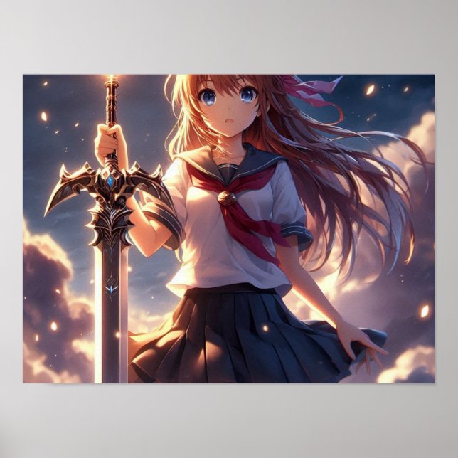 Poster Espada da Esperança: Crônicas da Academia Yamato (Frente)