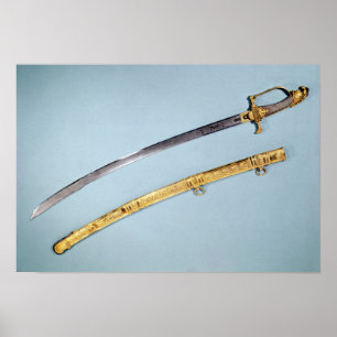 Pôster Espada dada a Napoleon mim pelo Directoire