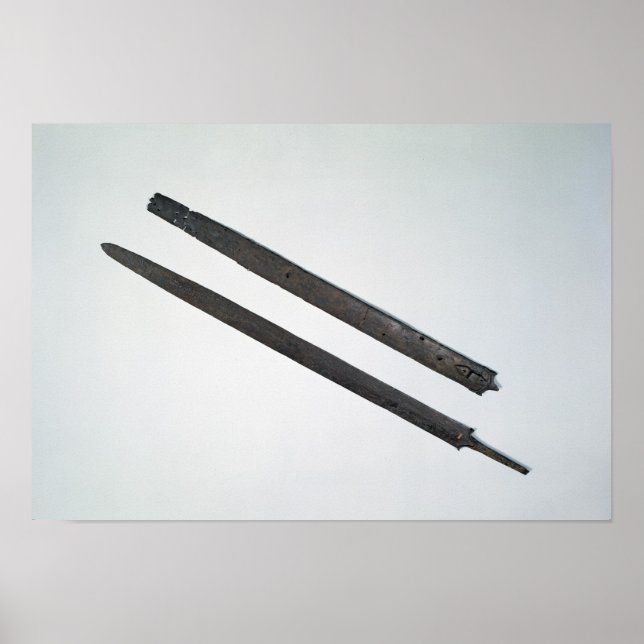 Pôster Espada e bainha, de La Tene, Suiça (Frente)