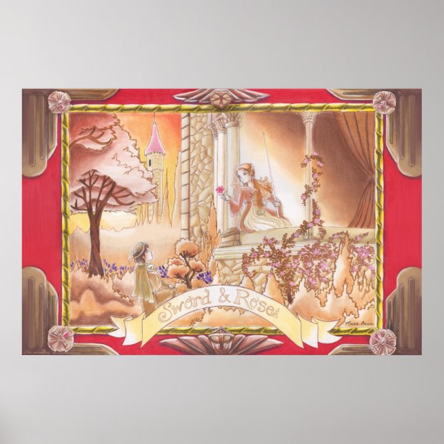 Pôster Espada e Rosa (Frente)