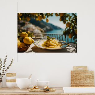 Poster Espaguete com Molho de Limão Creme