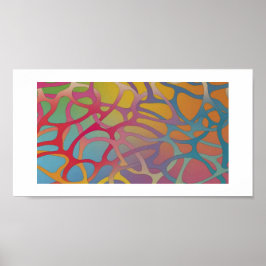 Poster - Espaguete de Arte Abstrato