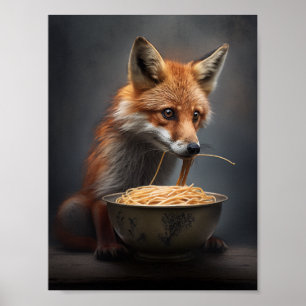 Poster Espaguete de Comida Vermelha