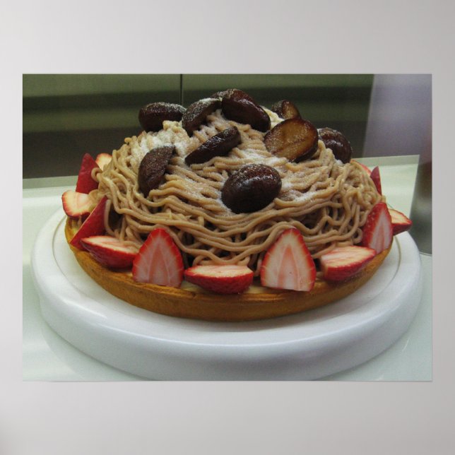 Pôster Espaguete Japonês & Bolo de Morango (Frente)