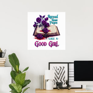 Poster Espalhe Essas Páginas Como Uma Boa Garota