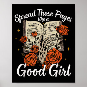 Poster Espalhe Essas Páginas Como Uma Boa Garota Romance 