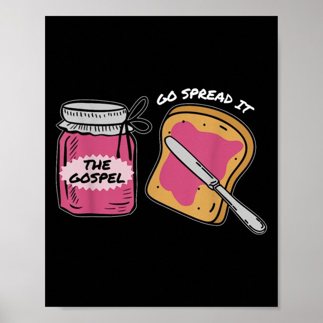 Poster Espalhe-O, Gospel, Bíblia Engraçado Verso (Frente)