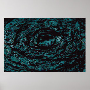 Poster Espalho de água em fotografia de aproximação