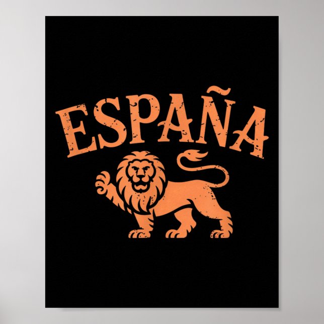 Poster Espana Vintage Eagle Spain Heritage Pride  (Frente)