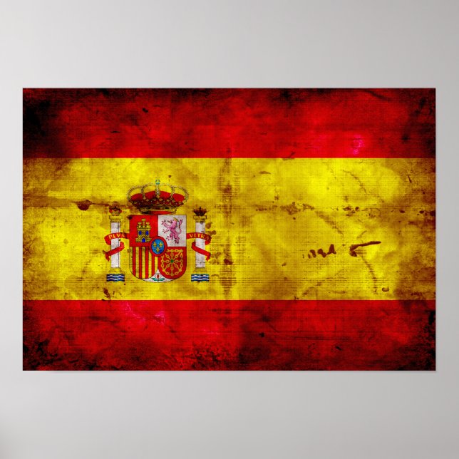 Poster Espanha; bandera de España (Frente)