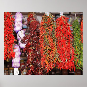 Poster Espanha, Catalonia, Barcelona, mercado de Boqueria