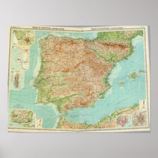 Poster Espanha composta, Portugal (Frente)