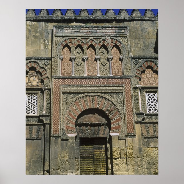 Pôster Espanha, Córdova, Moorish mezquita (mesquita). (Frente)