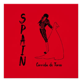 Pôster ESPANHA Corrida de Toros (Touro)