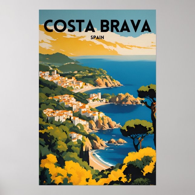 Poster Espanha Costa Brava (Frente)