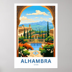 Poster Espanha de Alhambra