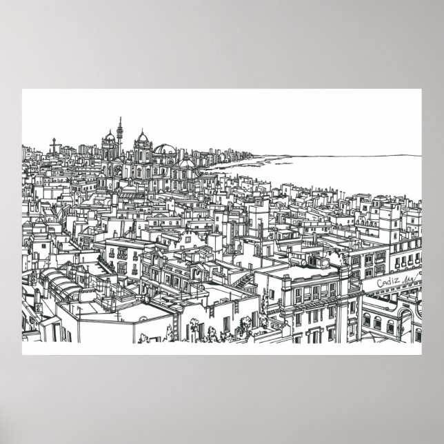 Poster Espanha de Cádis (Frente)