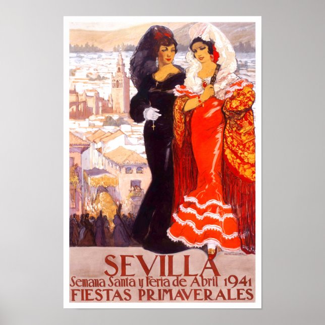 Poster espanha de Sevilha de 1941 (Frente)