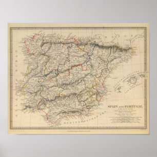 Pôster Espanha e Portugal
