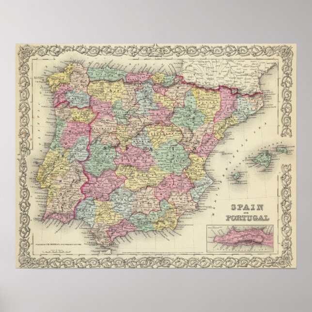 Pôster Espanha E Portugal 3 (Frente)