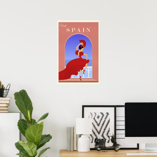 Poster Espanha, Espana Cartaz de Viagem,