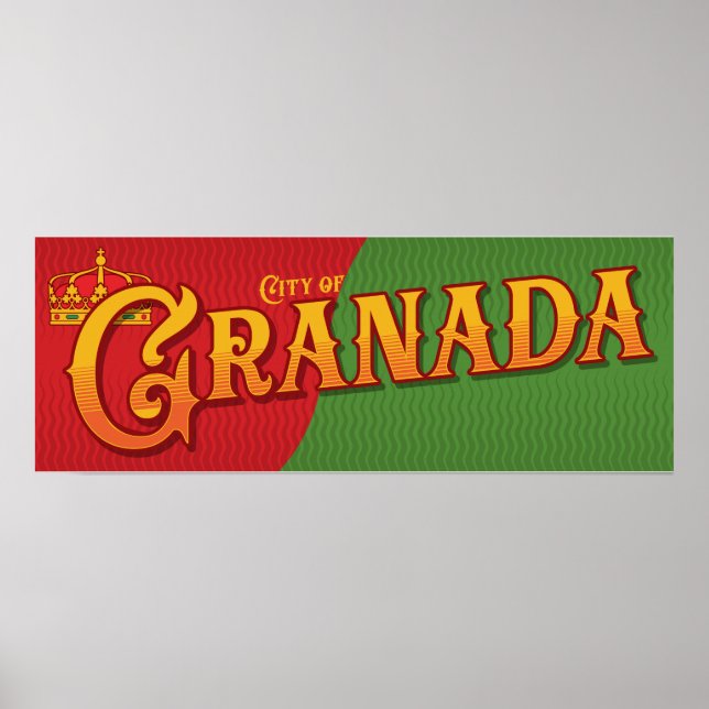 Poster Espanha Granada (Frente)