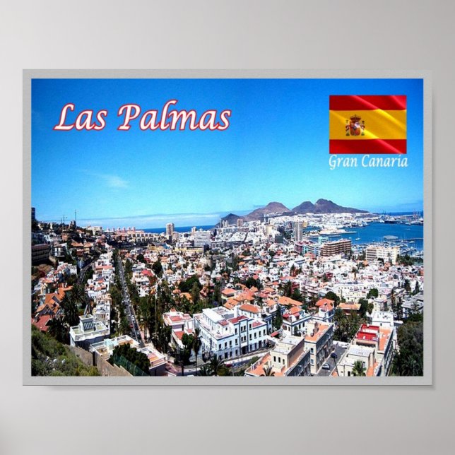 Poster Espanha - Ilhas Canárias - Gran Canaria - (Frente)