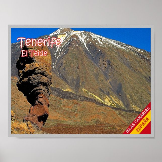 Poster Espanha - Ilhas Canárias - Tenerife - (Frente)
