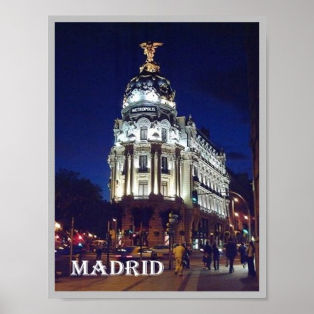 Poster Espanha - Madrid - Cidade - (Frente)