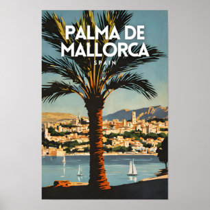 Poster Espanha Nostálgica Palma De Maiorca - Viagem