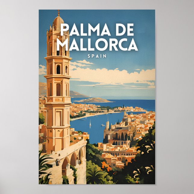 Poster Espanha Palma De Mallorca (Frente)